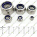M5 Zinc MS Plated Hex Hexagon Nylon Insert Lock Nut Self–locking Nylock Locknut