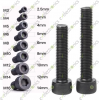 M6x8mm Black Oxide High Tensile Hex Socket Cap Head Allen Hex Key Bolts Screw