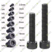 M4x12mm Black Oxide High Tensile Hex Socket Cap Head Allen Hex Key Bolts Screw