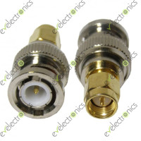 RP-SMA Male to BNC Male RF Straight Connector
