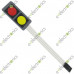 12V 1x2 2 Key Matrix DIY Flat Membrane Switch Control Keypad