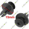 6MM Hole Black Plastic Rivets Fasteners for Toyota