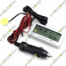 DC 12V LCD Auto Car Digital Thermometer Temperature Meter in out Inside Outside