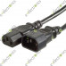 IEC C14 Male To IEC C13 Female Power Cable 220V 10A 2M IEC C14 Male To IEC C13 Female Power Cable 220V 10A 2M