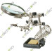 TNI-U TU1090-T TU1090T Third Hand Tool With Soldering Stand and Magnifier Glass