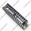 28 Pin Flat Base IC Socket DIP-28 (Slim)
