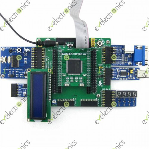 LCD1602 12 Kits 3E FPGA Development Board XILINX XC3S250E Spartan LCD12864