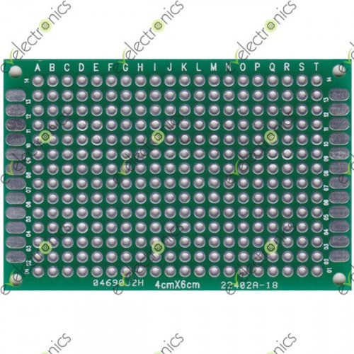 DoubleSide Universal PCB Veroboard Doted FR4 (4x6cm) in Pakistan