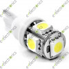 T10 5050 SMD 5 LED Wedge Car White Light Bulb 194 168 5W