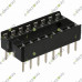 16 Pin Flat Base IC Socket DIP-16 16 Pin Flat Base IC Socket DIP-16