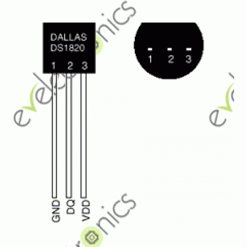 DS18B20 DS1820 1820 Digital Thermometor TO92 in Pakistan