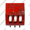 3 Positions 3-Bit Piano Type DIP Switch 2.54mm DIP-6