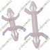 CS-5 Nylon Dual End Snap-In PCB standoffs Spacer 5x23.20mm