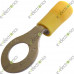 PVC Insulated Ring Type Crimp lugs RV5.5-6 6.0mm Hole Yellow