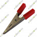 50mm Crocodile Connector With Plastic Handle Red