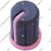 Grey Plastic Knob with Pink Pointer