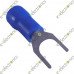 PVC Insulated U-Type Crimp 2-4 2.5mm lugs Blue