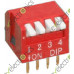 4 Positions 4-Bit Piano Type DIP Switch 2.54mm DIP-8
