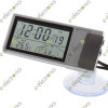 Portable Digital LCD Display Auto Car In/Outdoor Thermometer with Clock