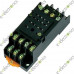 PYF14A PYF-14A Rail Mount Relay Base Socket 14-Pin