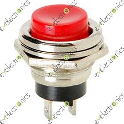 DS212 16mm 3A 125V Momentary Push to Make Switch Red in Pakistan