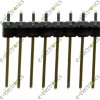 40 Pin Single Row Male Header 25mm (2.54mm Pitch)