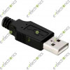 USB Type A Plug (Wire to Wire)